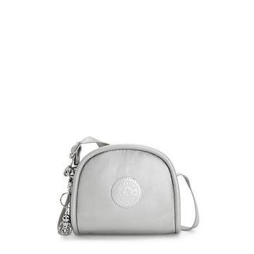 Bolsos Cruzados Kipling Jesper Metallic Plateados | MX 1183AH